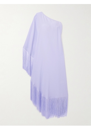 Taller Marmo - Spritz One-sleeve Fringed Crepe Gown - Purple - IT36,IT38,IT40,IT42,IT44,IT46,IT48