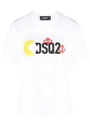 Dsquared2 x Pac-Man graphic-print cotton T-shirt - White