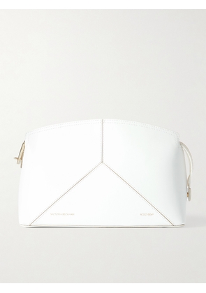 Victoria Beckham - Victoria Paneled Leather Clutch - White - One size