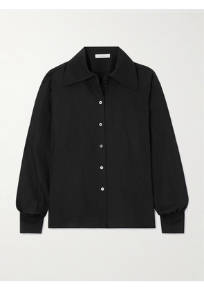 The Row - Conan Silk Shirt - Black - US0,US2,US4,US6,US8,US10,US12,US14