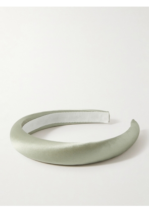Jennifer Behr - + Net Sustain Tori Silk-satin Headband - Green - One size