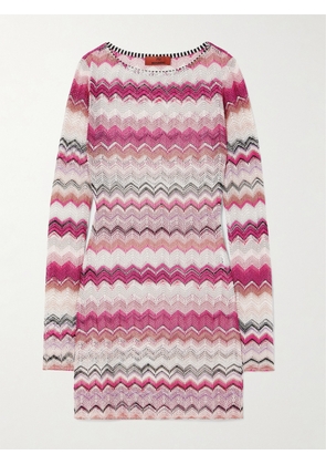 Missoni - Mare Striped Metallic Crochet-knit Mini Dress - Multi - IT36,IT38,IT40,IT42,IT44,IT46,IT48