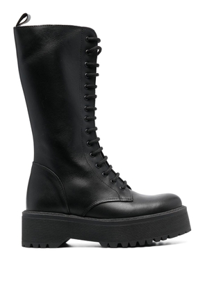 P.A.R.O.S.H. lace-up leather boots - Black