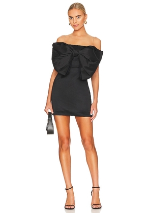 Nookie Reese Bow Mini Dress in Black. Size S.