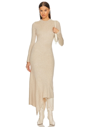 L'Academie Odelya Asymmetrical Dress in Neutral. Size S, XL, XS.