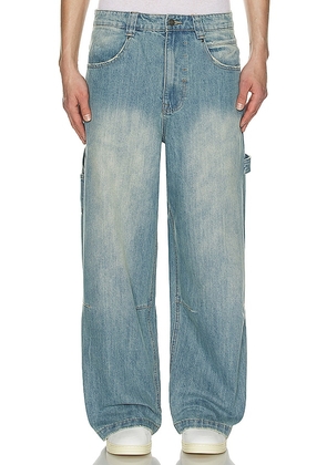 Jaded London Extreme Baggy Carpenter in Blue. Size 32, 34, 36.