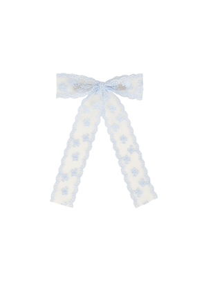 petit moments Angelic Hair Bow in Baby Blue.