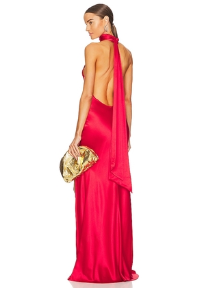SAU LEE Penelope Gown in Red. Size 8.