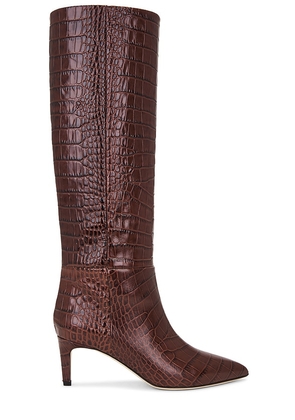 Paris Texas Stiletto 60 Boot in Chocolate. Size 11, 6, 6.5, 7, 8, 8.5, 9, 9.5.