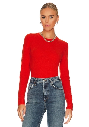 White + Warren Cashmere Sweater in Red. Size S.