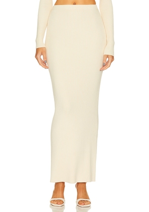 Song of Style Amiel Maxi Skirt in Ivory. Size S, XS.