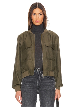 Sanctuary Eve Bomber in Olive. Size S.