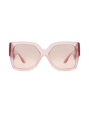 VERSACE Square Sunglasses in Pink.