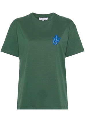 JW Anderson logo-patch cotton T-shirt - Green