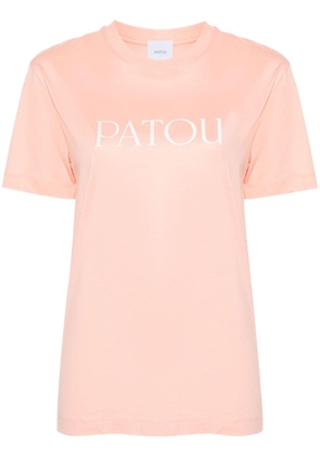 Patou logo-print organic-cotton T-shirt - Orange