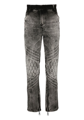 Balmain mid-rise slim-fit jeans - Grey