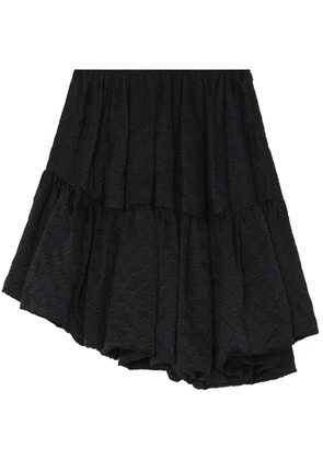 Cecilie Bahnsen Sarina asymmetric voluminous tiered skirt - Black