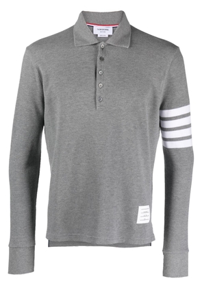 Thom Browne 4-Bar Stripe 2003-print polo shirt - Grey