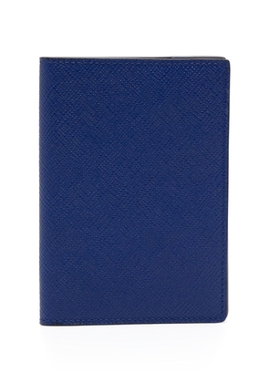 Smythson leather passport case - Blue