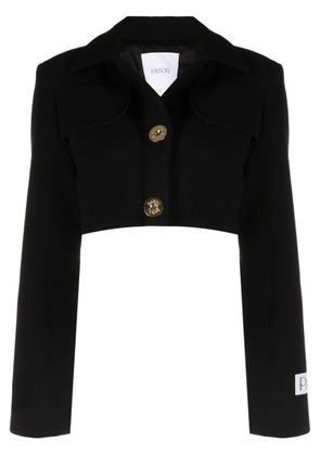 Patou cropped wool blazer - Black