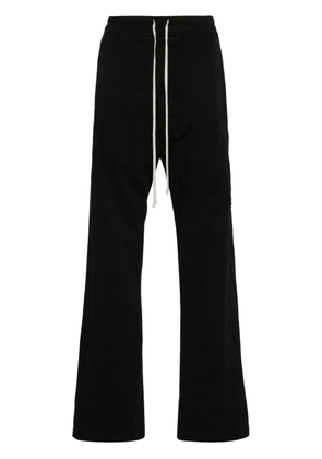 Rick Owens DRKSHDW side-slit cotton straight trousers - Black