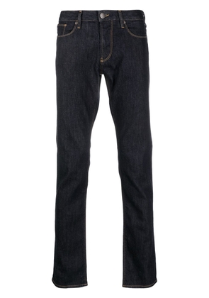 Emporio Armani mid-rise slim-fit jeans - Blue