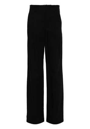 Loulou Studio Jiva pleated straight trousers - Black