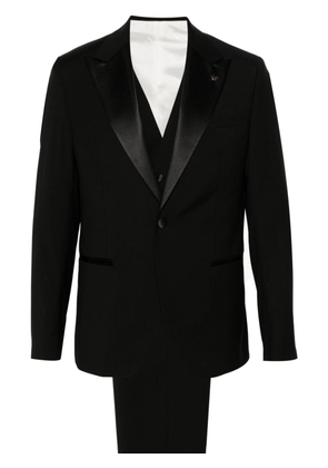Manuel Ritz single-breasted three-piece suit - Black