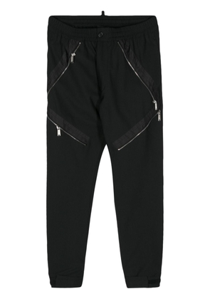 Dsquared2 zip-detail tapered trousers - Black