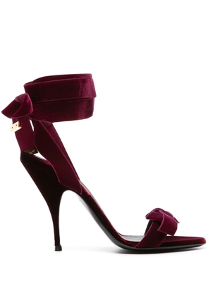 Bally Anitta 105mm bow-detail sandals - Red