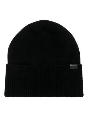 Woolrich cashmere ribbed beanie - Black