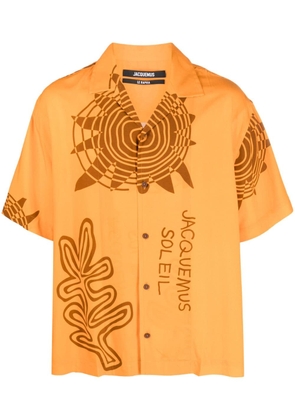 Jacquemus graphic-print shirt - Orange