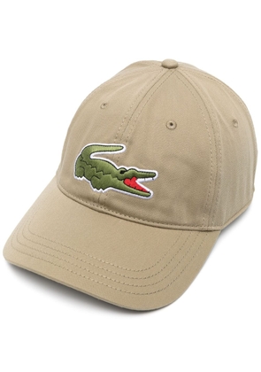 Lacoste logo-embroidered baseball cap - Neutrals