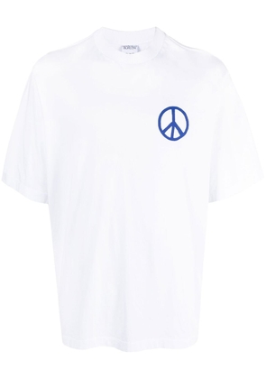 Marcelo Burlon County of Milan County Peace logo T-shirt - White