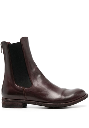 Officine Creative elasticated-panels leather boots - Brown