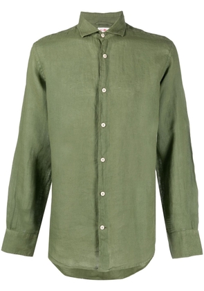 MC2 Saint Barth linen long-sleeve shirt - Green