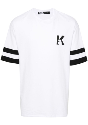 Karl Lagerfeld logo-print T-shirt - White