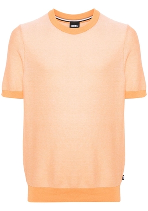 BOSS short-sleeve piqué jumper - Orange