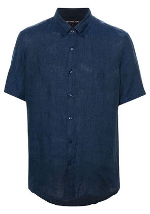 Michael Kors short-sleeve linen shirt - Blue