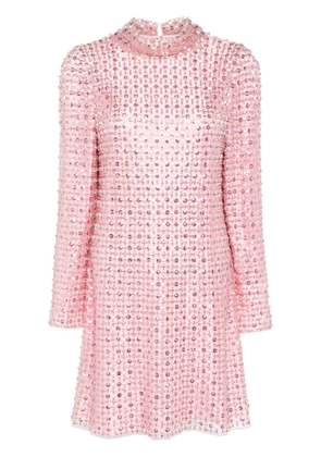 Jenny Packham Snapdragon crystal-embellished minidress - Pink