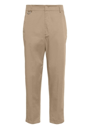 Low Brand tonal stitching tapered-leg trousers - Brown