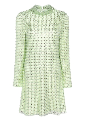 Jenny Packham Snapdragon crystal-embellished minidress - Green