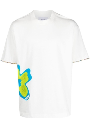 Bonsai graphic print cotton T-shirt - White