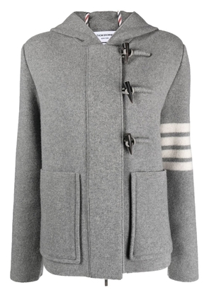 Thom Browne virgin-wool duffle jacket - Grey