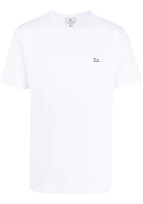 Woolrich logo-appliqué crew-neck T-shirt - White