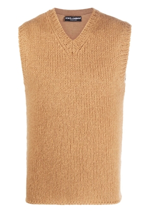 Dolce & Gabbana virgin wool-blend jumper - Brown