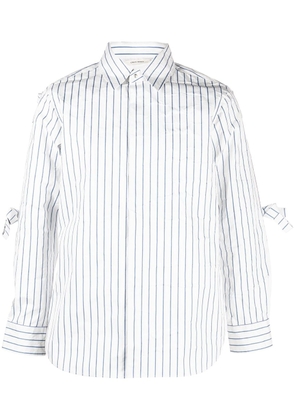 Craig Green striped long-sleeve shirt - White
