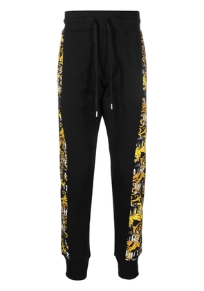 Versace Jeans Couture Barocco-side stripe track trousers - Black