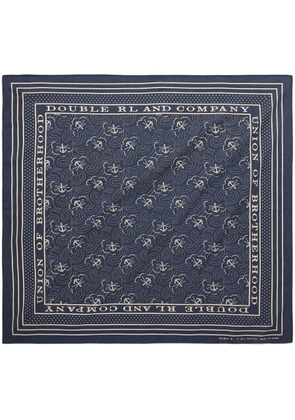 Ralph Lauren RRL bandana-print cotton scarf - Blue
