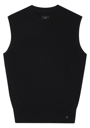 ANINE BING Ronan cashmere vest - Black